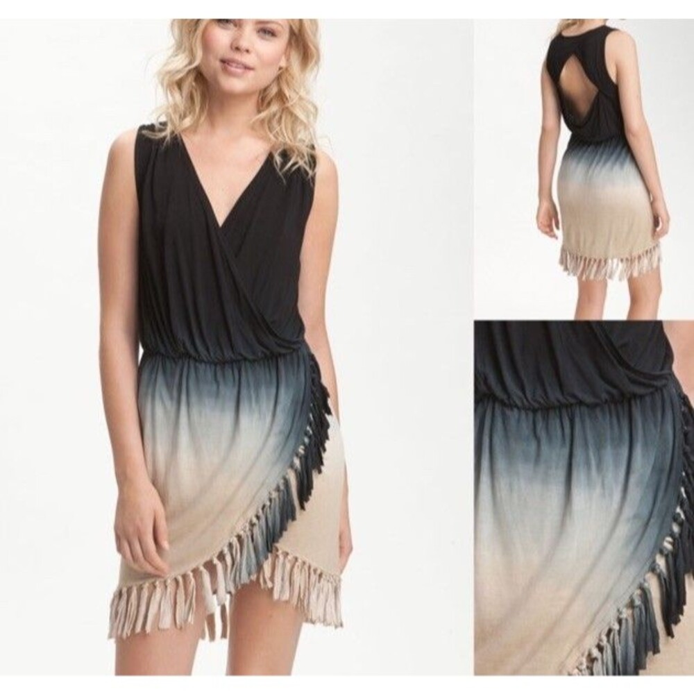 Young, Fabulous & Broke ‘Dresdin' Ombre Fringe Trim Dress Size: Medium